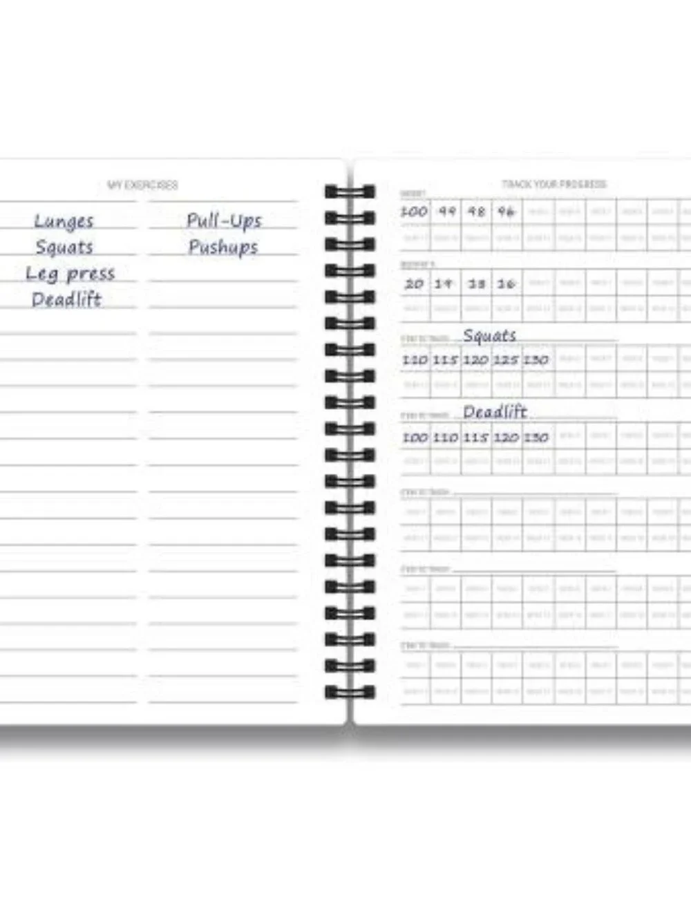 'FIT LOG' Spiral Notebook - Black
